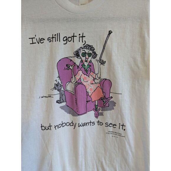 Vintage 1990's Single Stitch Tshirt Shoebox Maxine Comic "I've still got it" - Picture 2 of 5